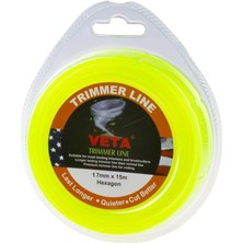 Zemira Veta 131740 Tırpan Misina Pro 1.7mm 15M Sarı 6 Köşe