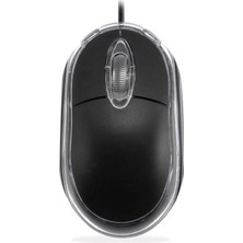 Zemira KM-6809 Işıklı Optik Mouse, USB Girişli, Mavi/siyah