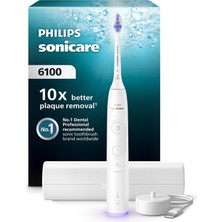 Zemira Sonicare 6100 Şarjlı Fırçası, 21 Gün Şarj, 10 Kat Plak Temizliği, Işıklı Basınç Sensörü