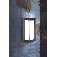Zemira Bahçe Aydınlatması LED Işık 25CM 12W Beyaz Işık 6500K Zita Ultra Bahçe Duvar Aplik Su Geçirmez