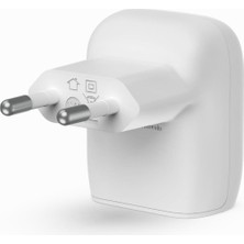 Belkin Usb-C Hızlı Şarj Aleti, Pd 3.1 Pps Sertifikalı, iPhone 14, Pro, Max, Plus, Ipad, Galaxy, Pixel ve Diğer Cihazlar, 20 W - Beyaz - Outlet