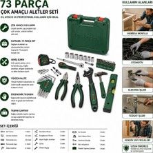 Bosch-1 600 A03 9HZ Hırdavat Set 73 Adet 531 Yedek -Şerit Metre-Kalem