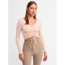 Zemira 3795 Büzgülü Top-Pudra