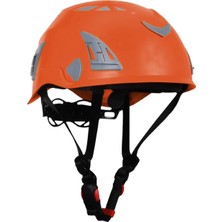 Zemira Dağcı Tırmanma Bareti Turuncu Renk Baş Kask Ce EN12492 51-62 cm Ayarlanabilir
