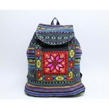 Zemira Kilim Desenli Sırt Çantası