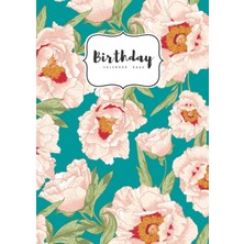 Zemira Birthday Calendar Book: A4 Important Date | Large Print | Monthly Index Labels | Beautiful