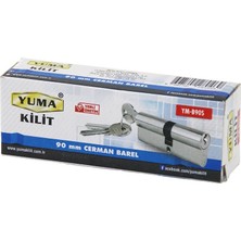 Yuma YM-B90S Cerman Barel 90MM 3 Anahtar Ambalaj Nikel Saten