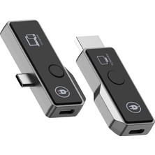 Zemira Ekran Yayınlayıcı & Alıcı - 60Hz Ekran Adaptörü, Usb-C, Dp-A