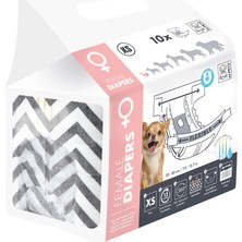 Zemira M-Pets Diapers Di̇şi̇ Köpekler Içi̇n Külot (Xs) 10LU