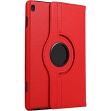Zemira M10 TB-X505F X505X X605L X605F 360 Dönebilen Standlı Case Kırmızı