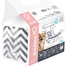 Zemira M-Pets Diapers Di̇şi̇ Köpekler Içi̇n Külot (Xs) 10LU