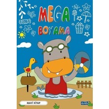 Parıltı Yayınları Mega Boyama - Mavi Kitap