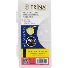 Zemira Trina Takma Tırnak 500 ‘lü Kutulu (Almond) - 17