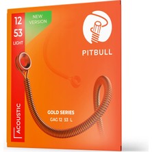 Zemira Pitbull Strings Gold Series Gag L Pb Light Takım Tel - Yeni Seri Akustik Gitar Teli 012-053
