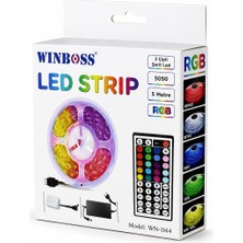Winnboss Strıp Light WN-1144 Rgb Şerit LED 3çip 54 LED S/m 5050 Smd Type 5mt Kumandalı