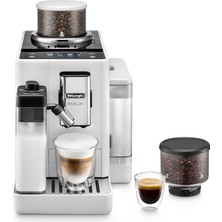 Zemira De'longhi Rivelia EXAM440.55.W, Tam Otomatik Lattecrema Kahve Makinesi, Otomatik Süt Köpürtücü, Kom