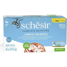 Zemira Schesir Tam Dengeli Ton Balığı ile Levrekli Jöle Içinde Konservesi Multipack 6X50G