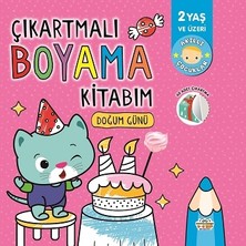 Parıltı Yayınları Çıkartmalı Boyama Kitabım-Doğum Günü