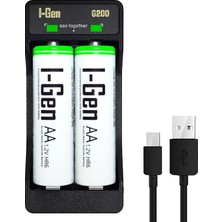 Zemira I-Gen Batteries G227 2’li AA/AAA/9V Pil Aleti + 2 Adet Aa 2700 Mah 1.2 V Ni-Mh Şarjlı Kalem Pi