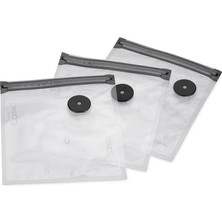 Zemira Caso Vacu Fermuarlı Torbalar 20 x 23 Cm, 20 Torba, Sousvide Uygun, Bpa Içermez, 150 Μm Çok Güçlü, Y