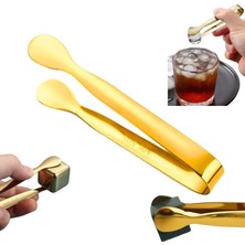Zemira Perlotus 304 Çelik Mini Gold 11 cm Buz Maşası