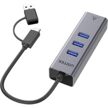 Zemira Unitek 4-In-1 Ethernet Hub (Y-3088B)
