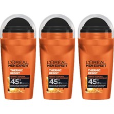 Zemira Paris 3'lü Men Expert Thermic Resist Anti-Perspirant Roll On Deodorant Seti