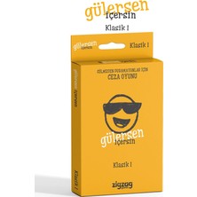 Zemira Zigzag Gülersen Içersin Klasik 1, Parti Arkadaş Oyunu, Ceza Kartları, 12+ Yaş