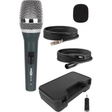 Zemira Hepa Merz RST-350 Profesyonel Dinamik Cardioid Kablolu El Mikrofonu Kaliteli (Çanta Full Set)