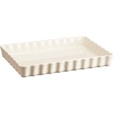 Zemira Emile Henry Tart Kabı Yuvarlak 24 x 34 cm Ekru/clay