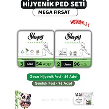 Zemira Sleepy Hijyenik Ped Gece 54 Adet Günlük Ped Uzun 96 Adet Rosie