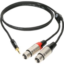 Zemira Klotz Pro Y-Kablo Siyah Mini Trs - 2x Xlr Dişi