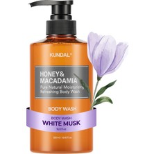 Zemira Kundal Yoğun Nemlendirici Vücut Yıkama Jeli Honey&macadamia Pure Body Wash 500ML (White Musk)