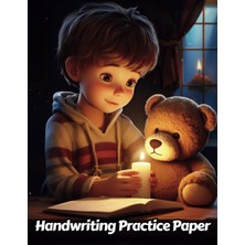 Zemira Independently Published Teddy Bear Handwriting Practice Paper: Wide Lines With Dotted Midline | For