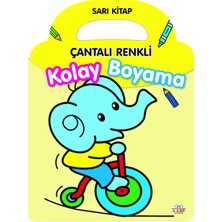 Parıltı Yayınları Çantalı Renkli Kolay Boyama - Sarı Kitap