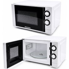 Awox P20 Mikrodalga Fırın 20LT 700W 5 Güç Kademesi Beyaz Modern Ön Panel Buz Çözme Özelliği