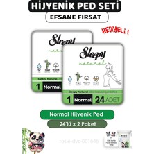 Zemira Sleepy Süper Eko Normal Hijyenik Ped 24'lü X2 Rosie