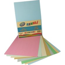Zemira Lüx Hamurundan Boyalı Renkli 100'LÜ Fotokopi Kağıdı/fon Kartonu/baskı Kağıdı 160 Gr. (100 Adet) 129