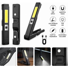 Valor GS-2070 30W Şarjlı Mıknatıslı Katlanabilir LED Çalışma Tamirci Feneri