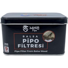 Zemira Şahin Pipo 9mm Balsa Ağacı Pipo Filtresi - 200 Adet Ekonomik Paket