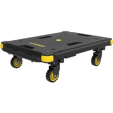Zemira PC531 137 kg 55X45 cm Dört Tekerli Yük Paket Taşıma Arabası, Sarı/siyah