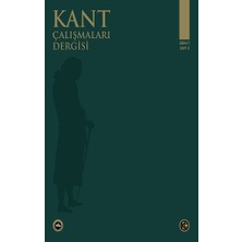 Vakıfbank Kültür Yayınları Kant Çalışmaları Dergisi Sayı 3