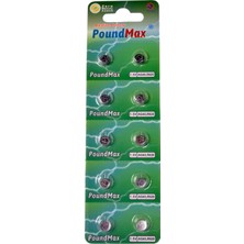 Zemira 10 Adet Ag4 376 377 SR626 SR626SW LR66 1.5V Poundmax Düğme Pil, Alkalin Saat Pili, Çocuklara Dayanı