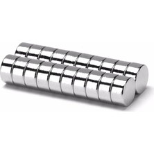 Zemira Ø8x4 mm Neodimyum Yuvarlak Silindirik Mıknatıs - (10'lu)