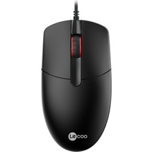 Zemira Lecoo MS103 USB Kablolu 1000DPI 3 Tuşlu Pc, Mac, Dizüstü Bilgisayar Optik Mouse Siyah