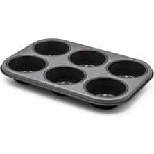 Zemira Aryildiz Aryıldız 6'lı Muffin Kalıbı Gri