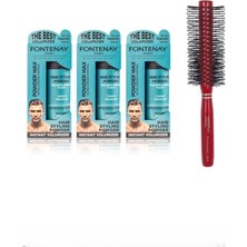 Zemira Fontenay Saç Şekillendirici Pudra Toz Wax Mat Effect X3 Profesyonel Saç Fırçası 1018 4'lü Set