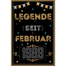 Zemira Notizbuch, Legende Seit Februar 1989: 120 Seiten Notizbuch Als Witziges Geschenk Zum Geburtstag, Ge