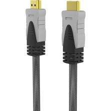 Zemira Inca IHD-05T 5 Metre Örgü Kablo Gri 4160X2160 Çözünürlükte 7.1 KANAL-192KHZ Ses Desteği Yerini
