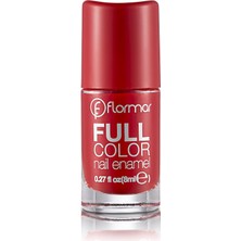 Zemira Yoğun Pigmentli Parlak Oje- Full Color Nail Enamel- FC08 Optımıstıc Red -8690604310449